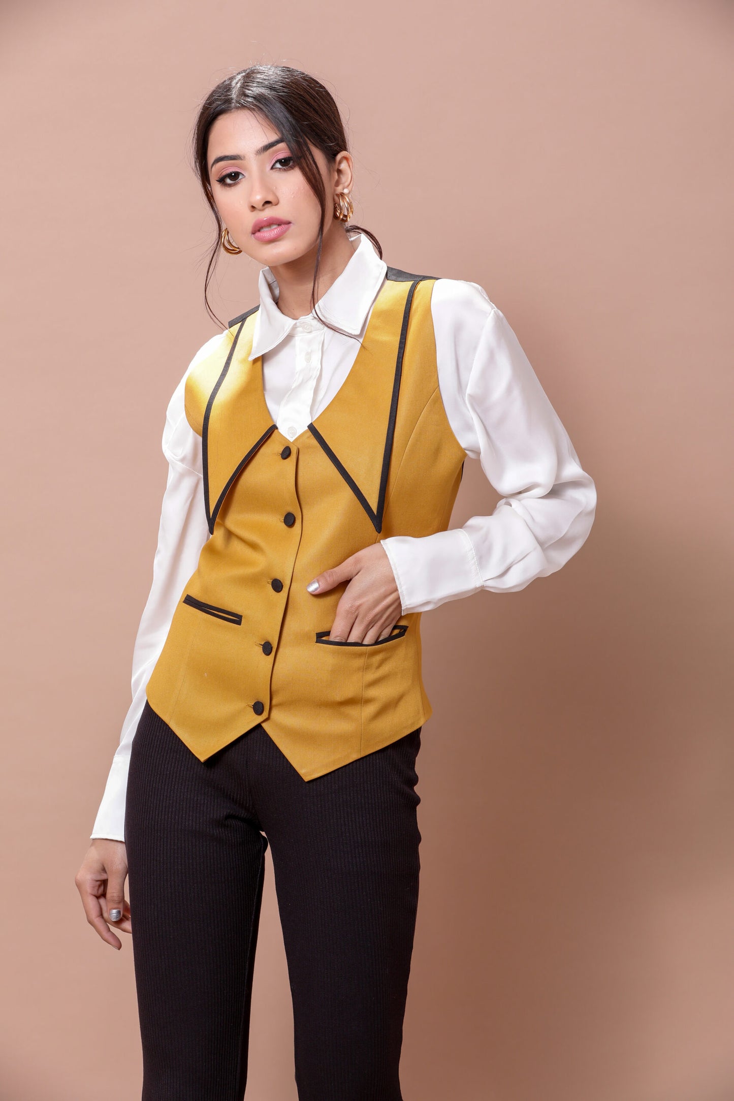 Exaggerated Waistcoat- Mustard