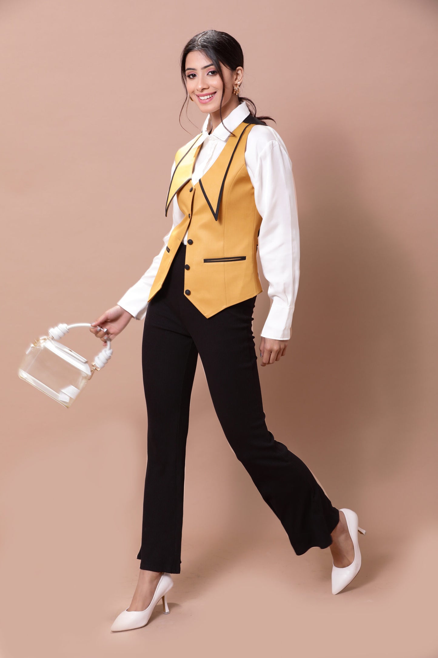 Exaggerated Waistcoat- Mustard