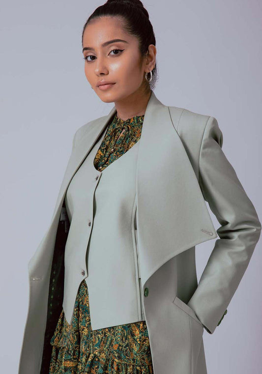 Overcoat- Sage Green