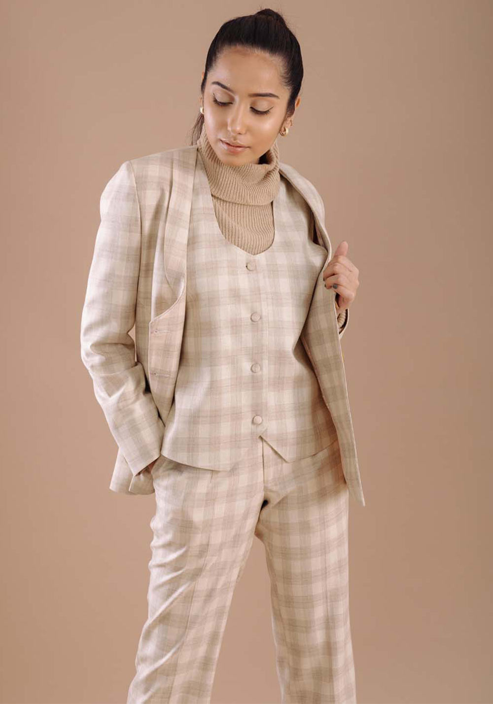 Plaid Three Piece Suit