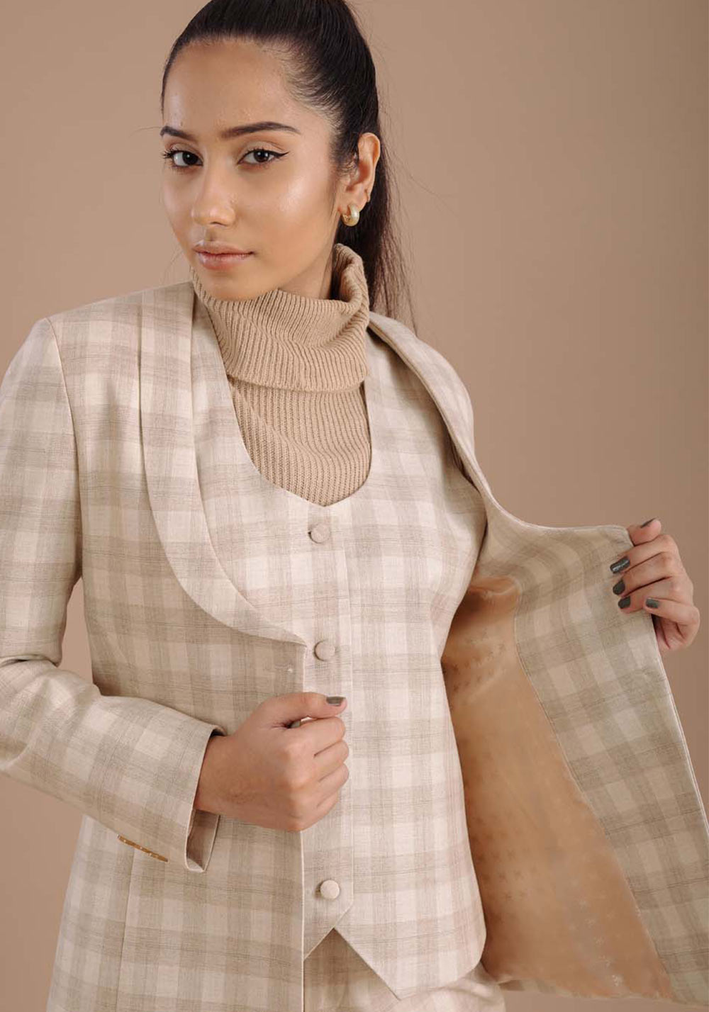 Plaid Three Piece Suit