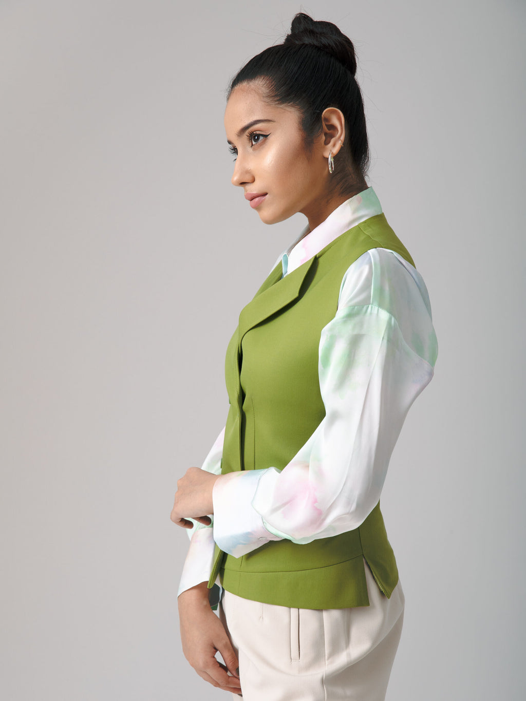 9AM to PM Waistcoat- Green