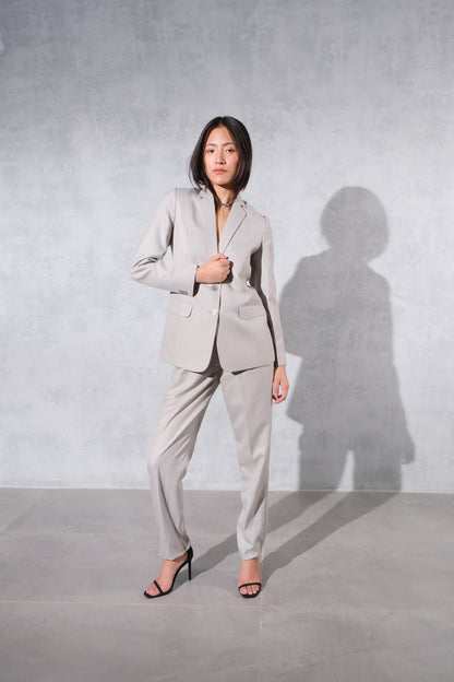 Women grey classic business suit