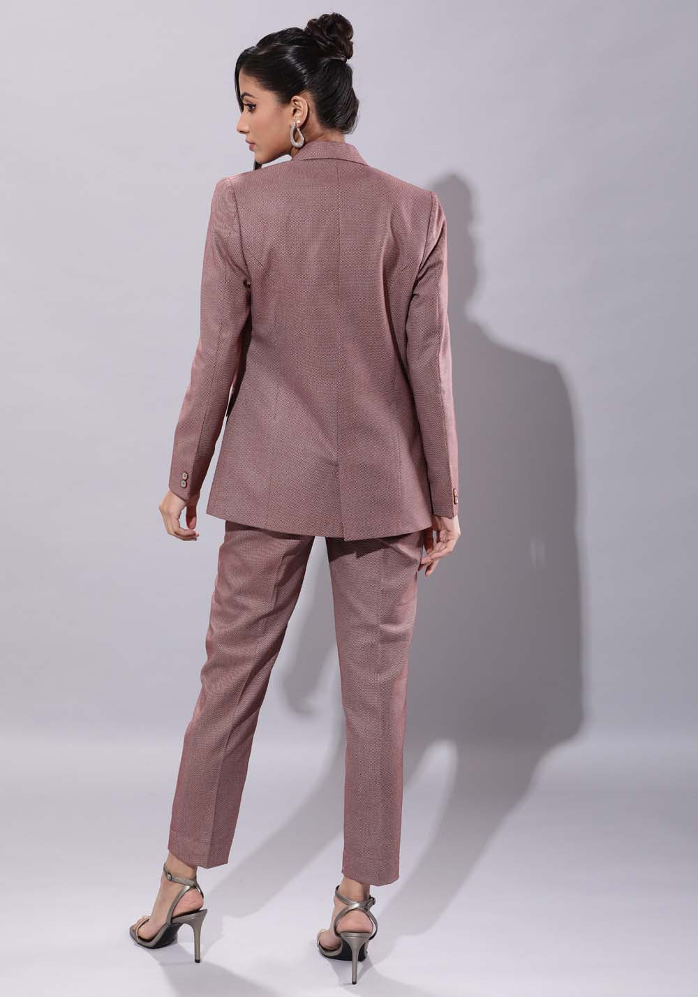 Classic Business Suit- Burgundy