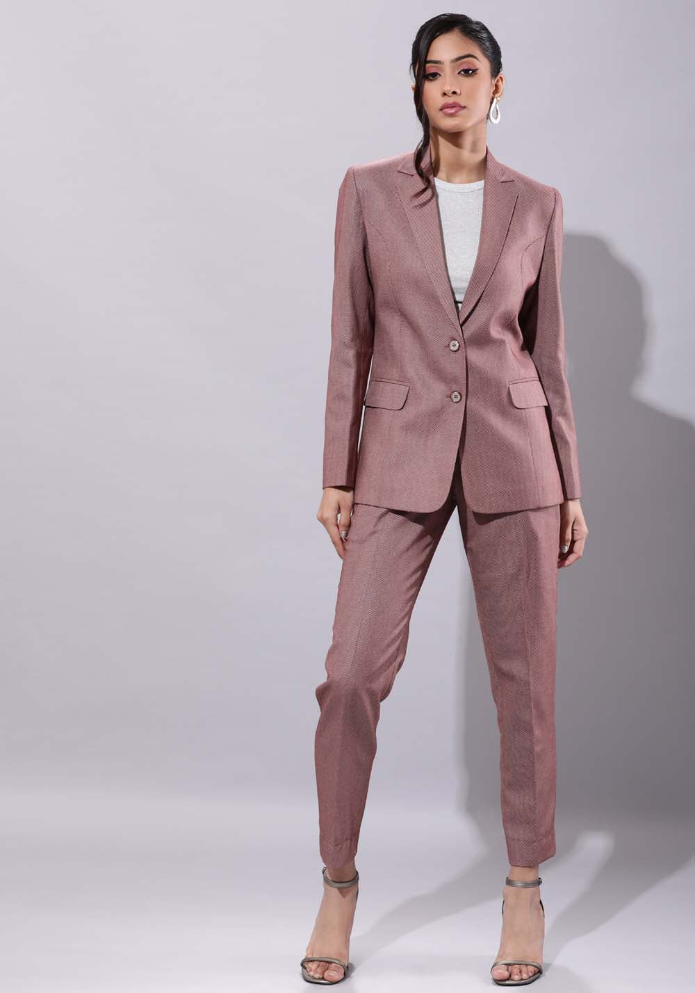 Classic Business Suit- Burgundy