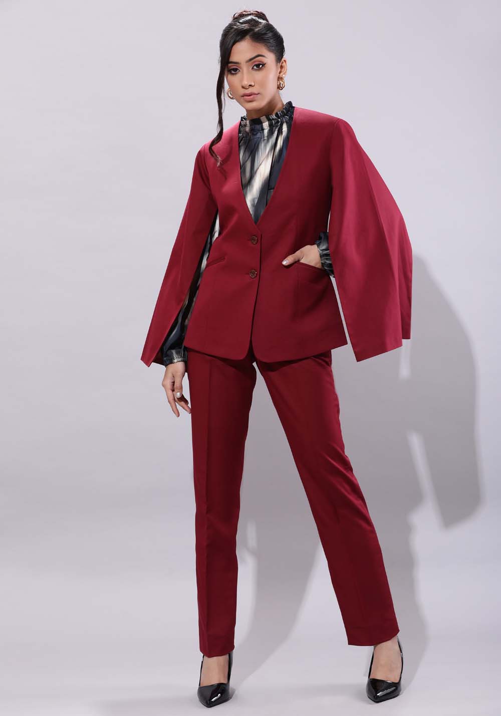 Cape Business Suit- Wine