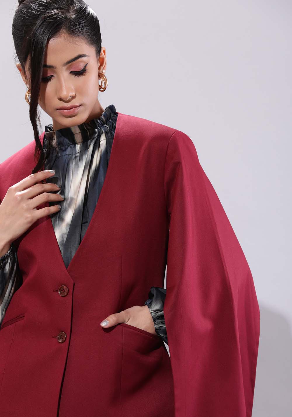 Cape Business Suit- Wine