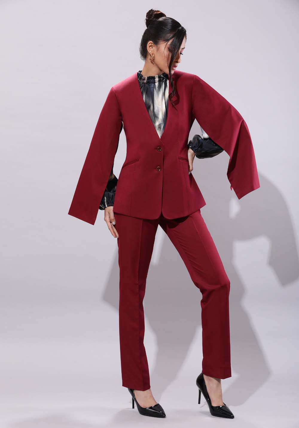 Cape Business Suit- Wine