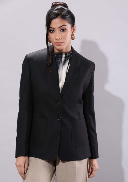 Women classic black blazer