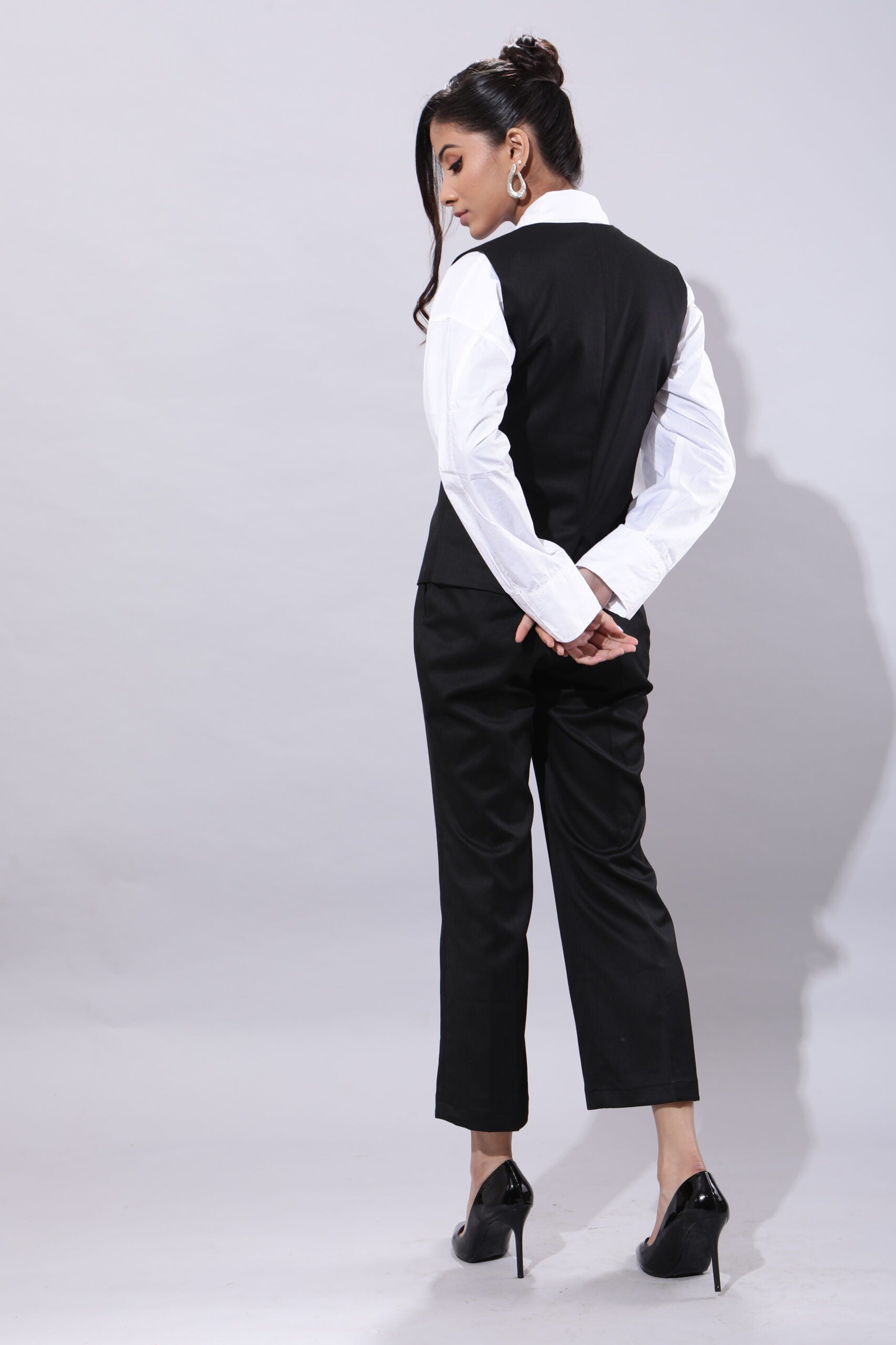 Black Waistcoat Set