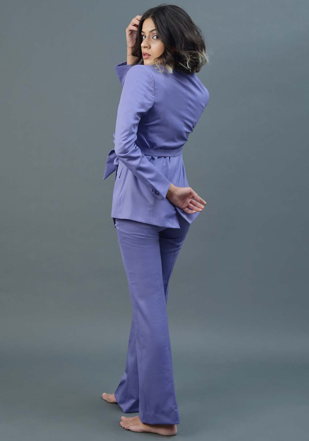Tie-Up Blazer- Lilac