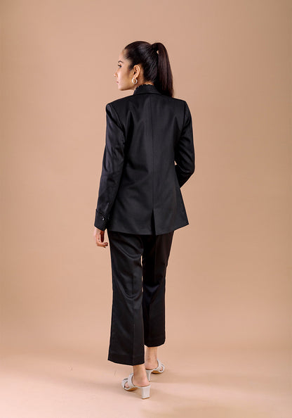 Open Blazer- Black