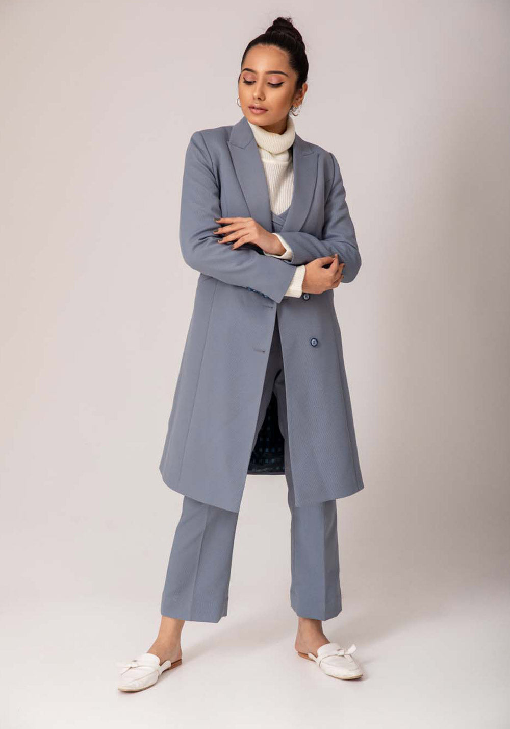 Blue Three piece Suit