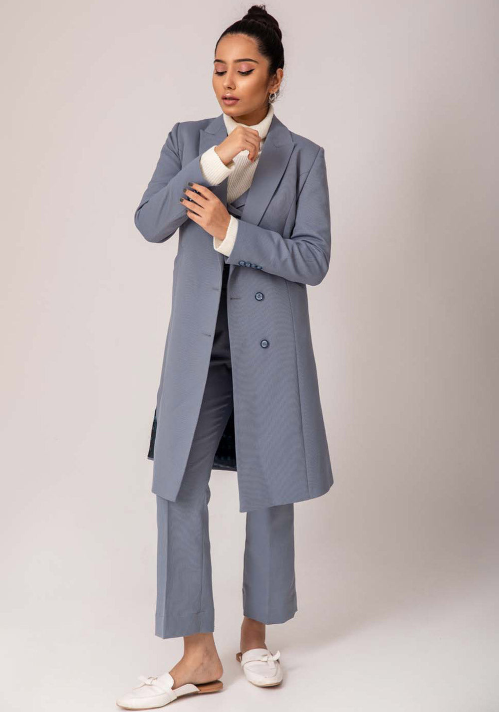 Blue Three piece Suit