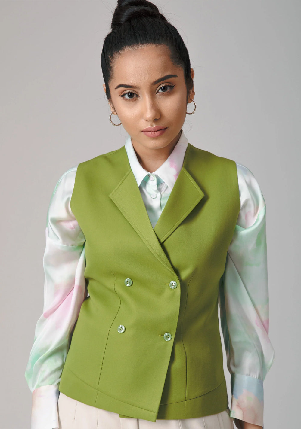 9AM to PM Waistcoat- Green